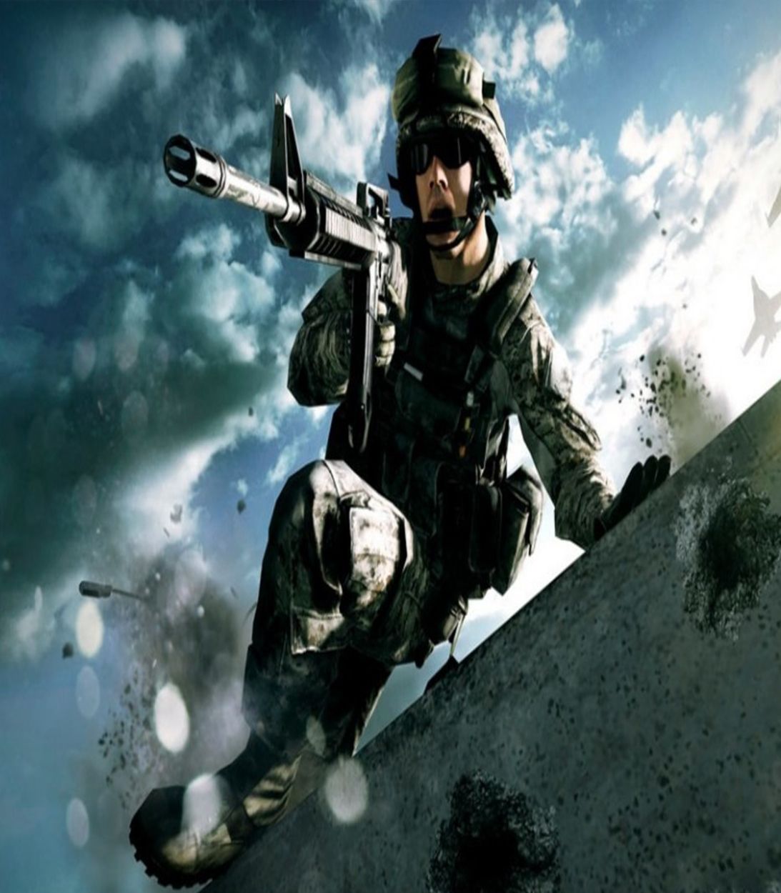 Battlefield 3 soldier vaulting wall