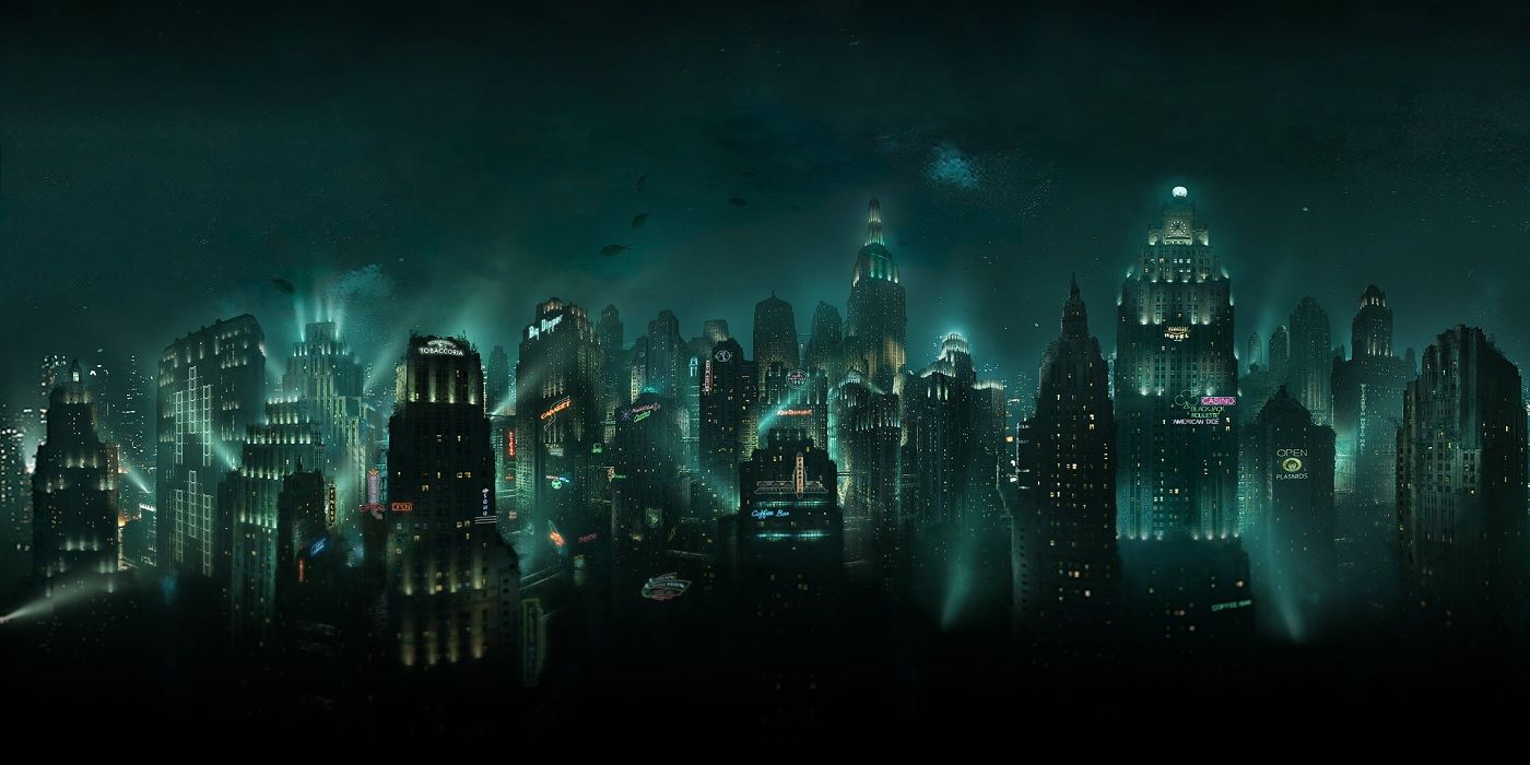 bioshock wallpaper of rapture city