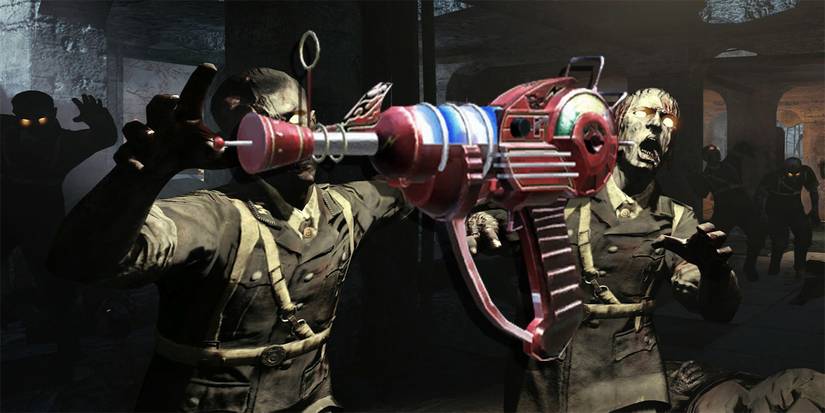 Call of Duty Zombies with Ray Gun overlay