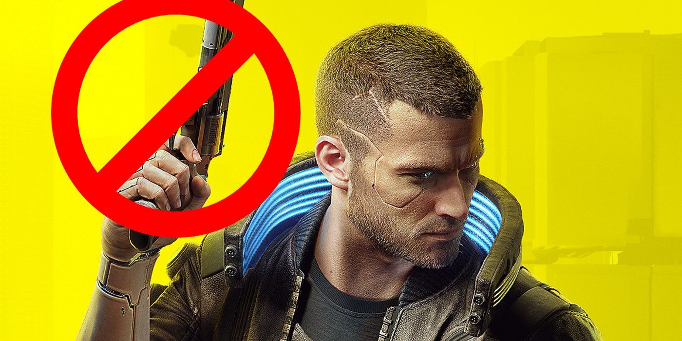 cyberpunk 2077 cover art crossed out gun