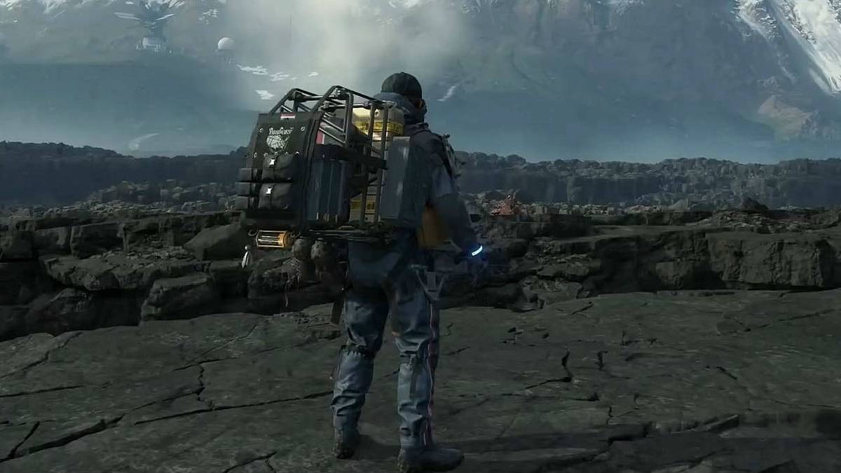 death stranding sam porter ingame mountain side