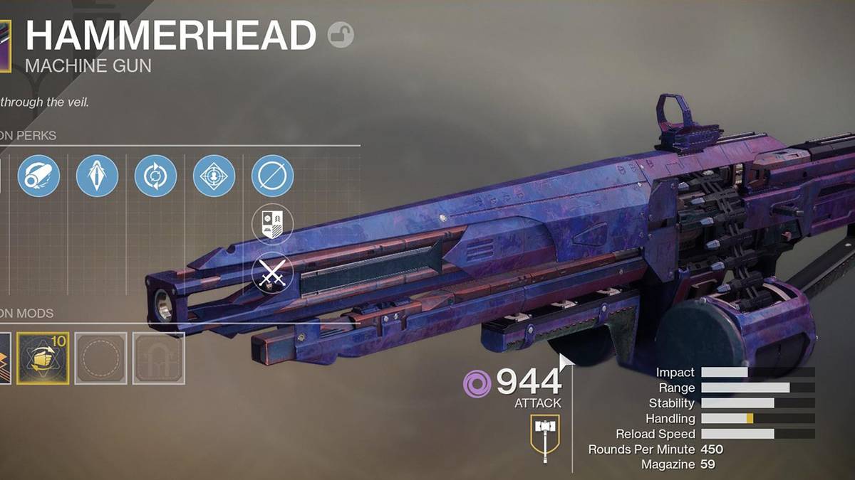 destiny 2 hammerhead machine gun