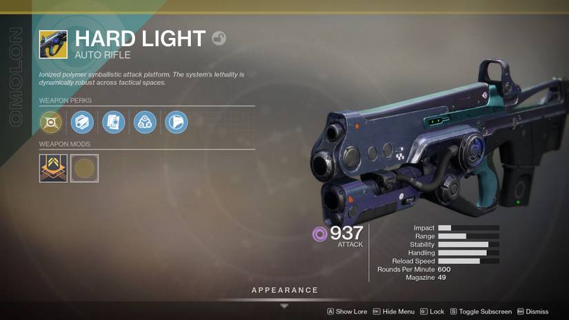 destiny 2 hard light stats