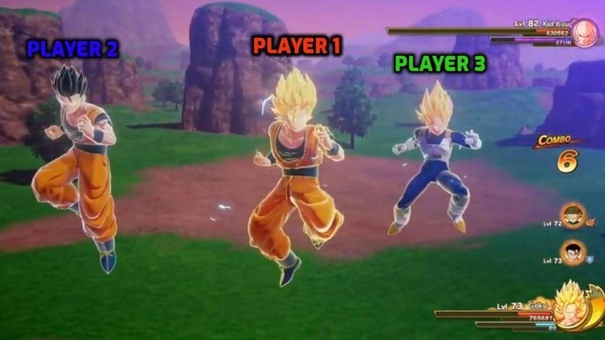 Dragon Ball Z: Kakarot Z Combo Goku, Vegeta, Gohan Co-op Multiplayer header image