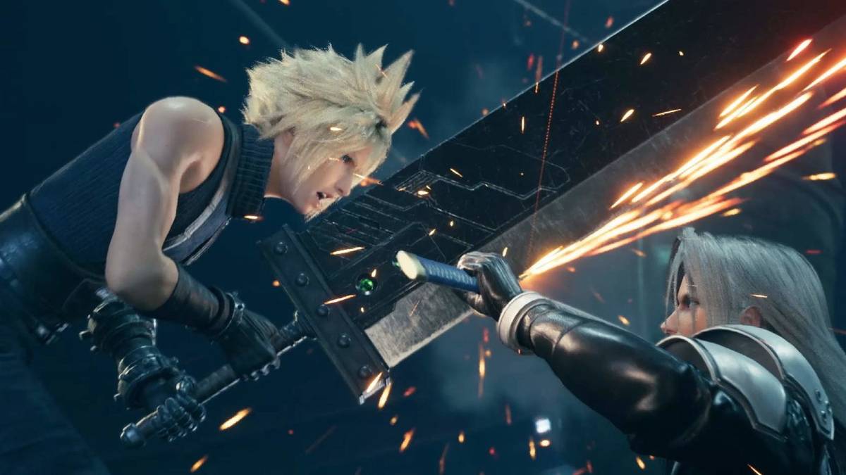 final fantasy 7 remake cloud sephiroth swords