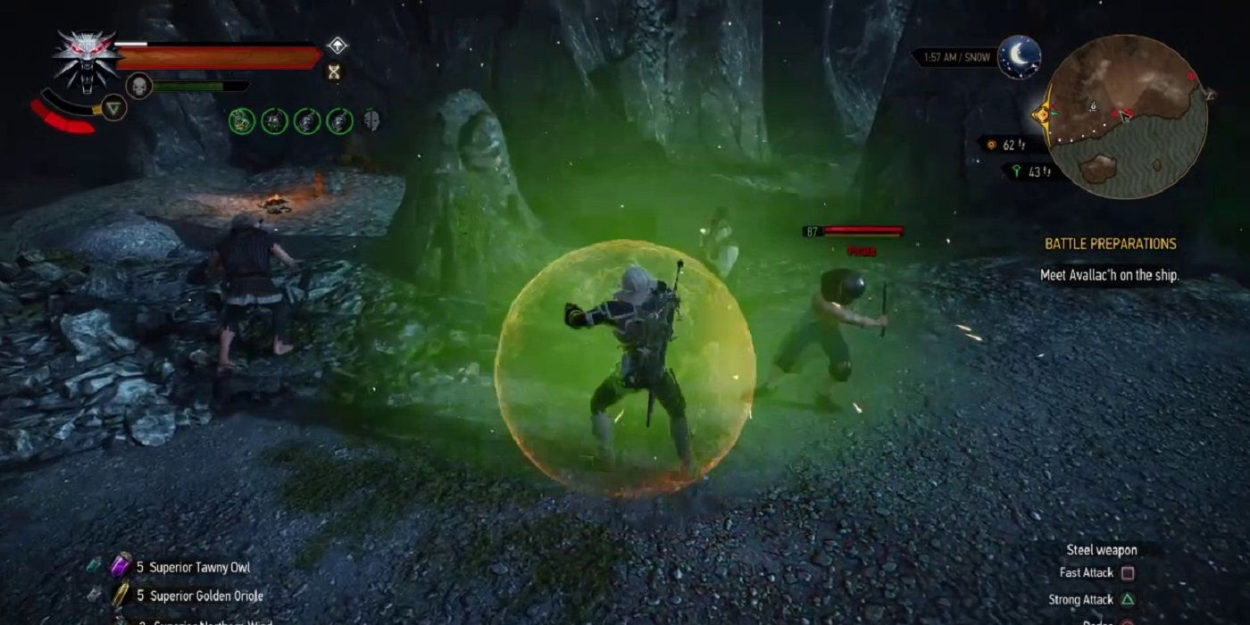 how to counterattack in witcher 3