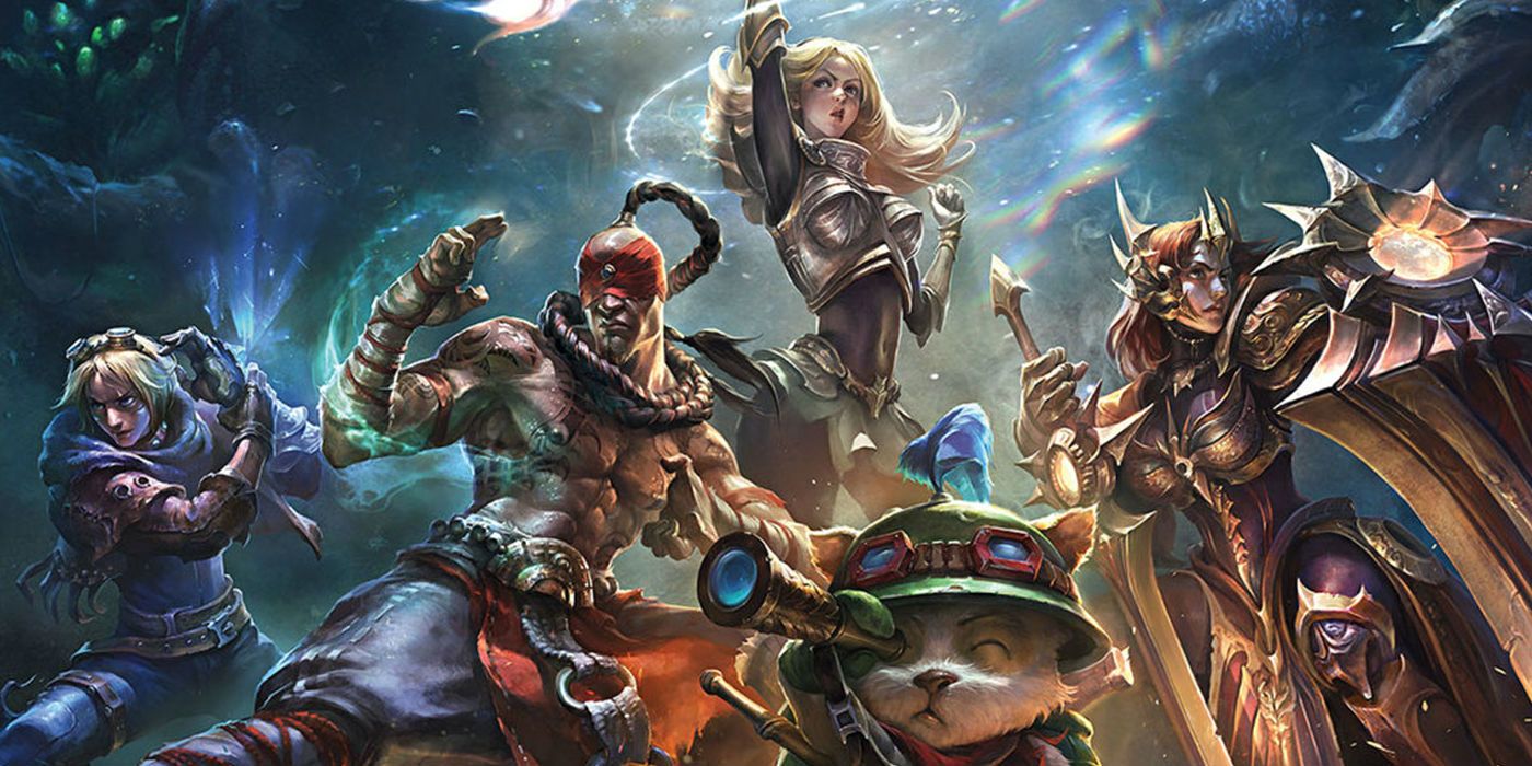 official banner art, riot, league of legends, heroes