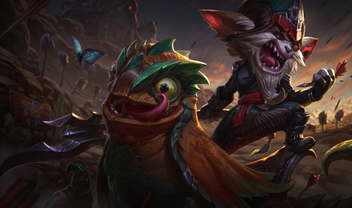 league of legends official splash art of kled