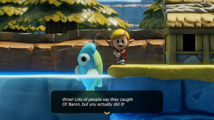 legend of zelda links awakening fishing