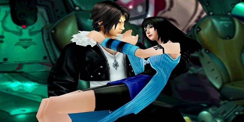 Rinoa and Squall in Final Fantasy VIII