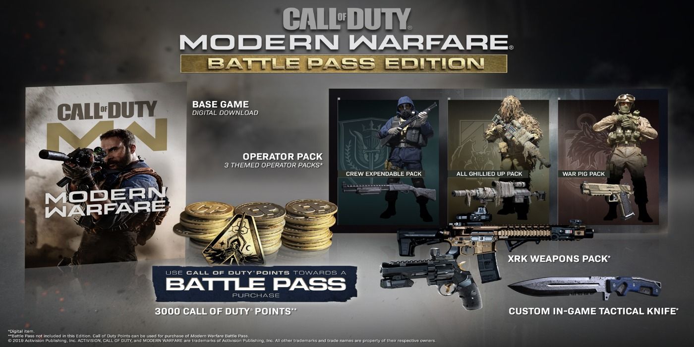 Call of duty modern warfare on sale battle pass edition ps4 discount code