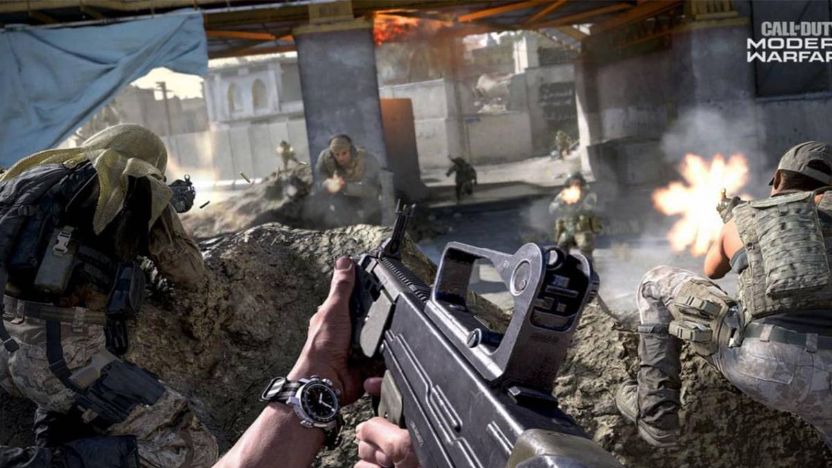 Modern Warfare firefight