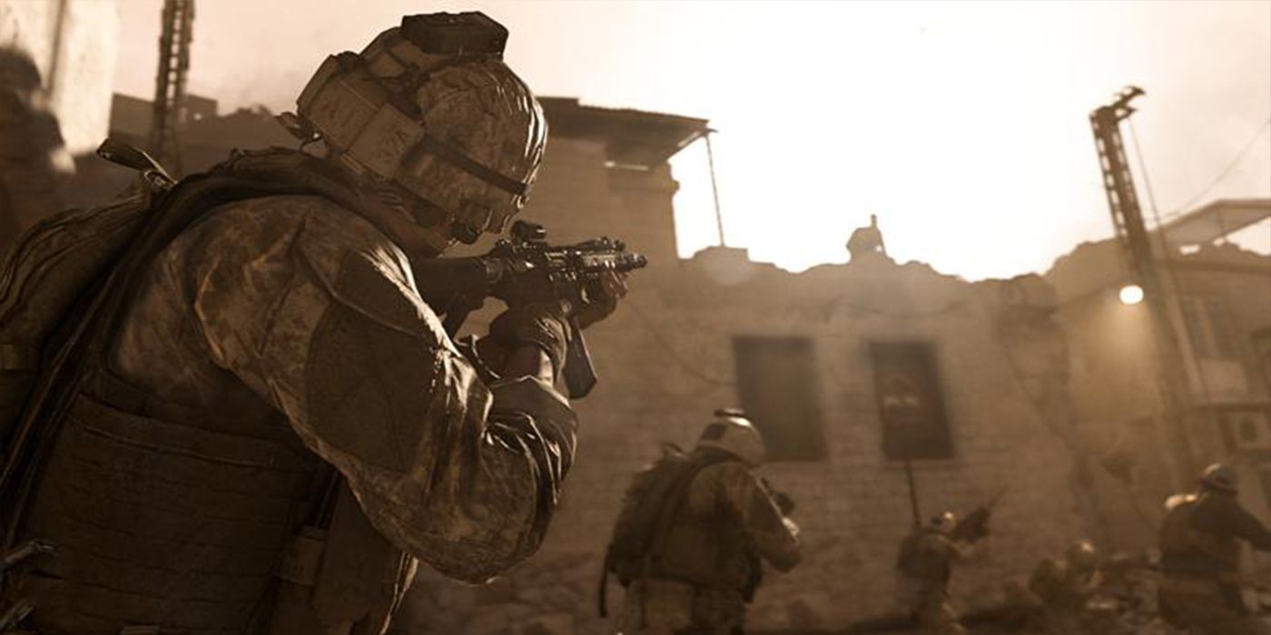 Modern Warfare soldier in desert