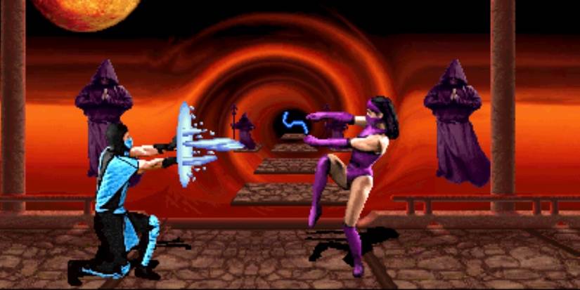 mortal Kombat II kitana and sub-zero
