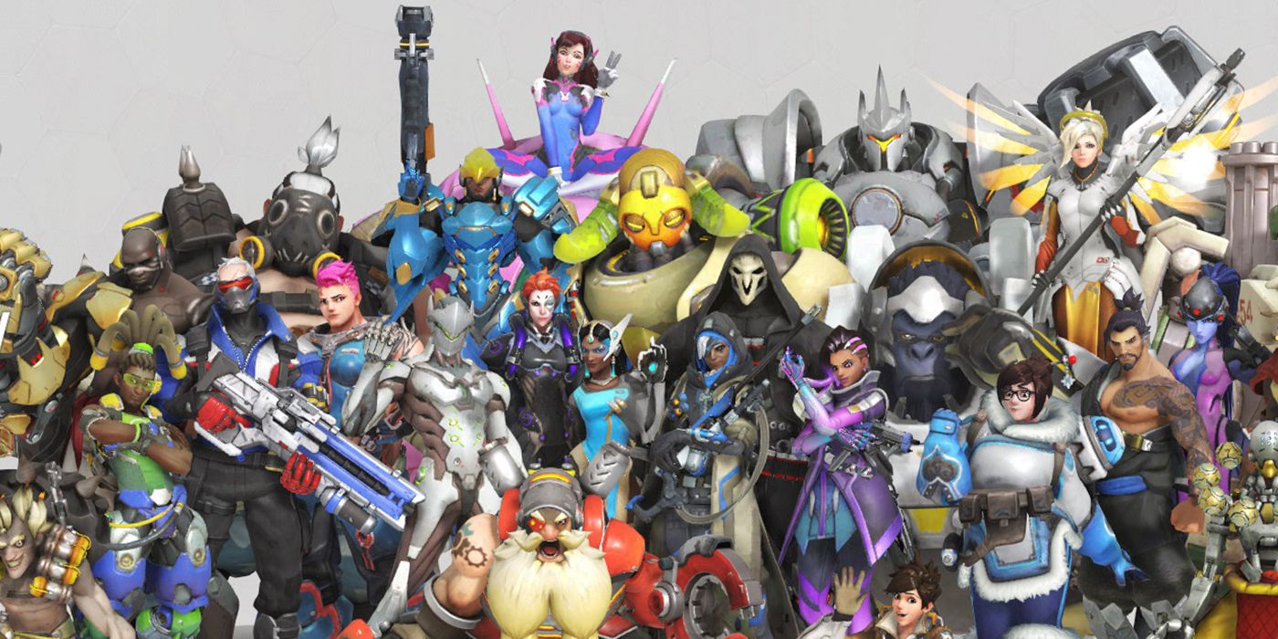 overwatch characters group pic blizzard anniversary activision
