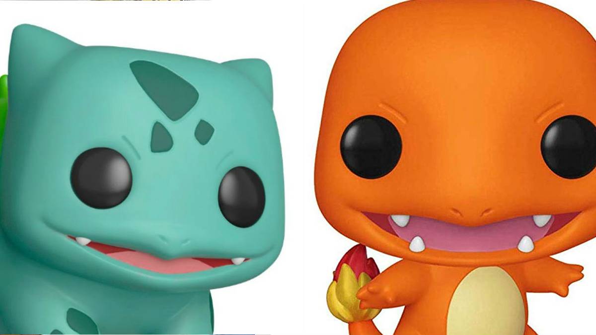 pokemon funko pop figures of bulbasaur and charmander