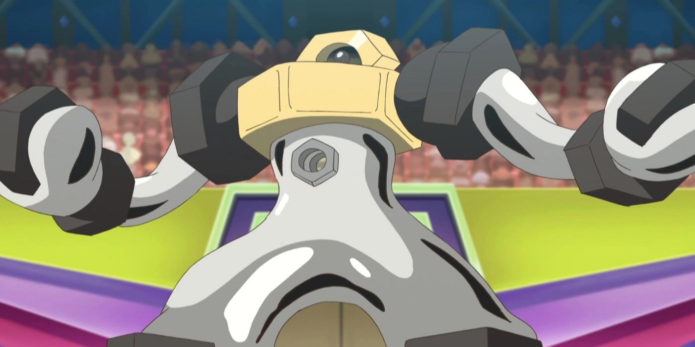 pokemon anime screenshot of ash's melmetal