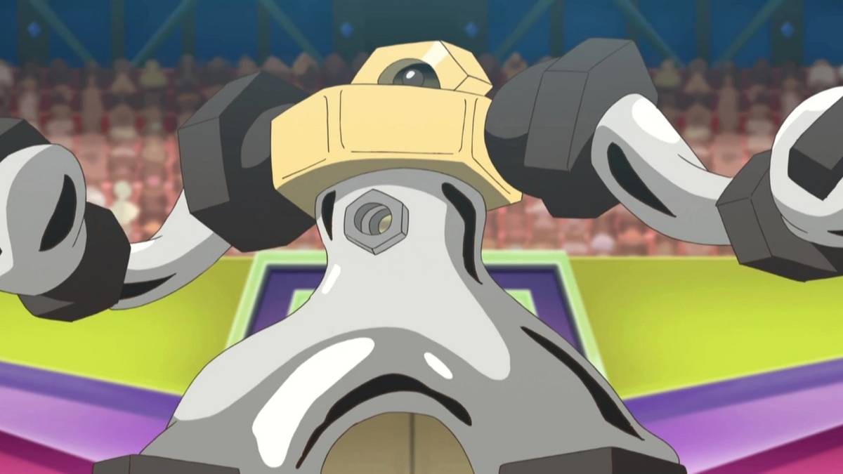 pokemon anime screenshot of ash's melmetal