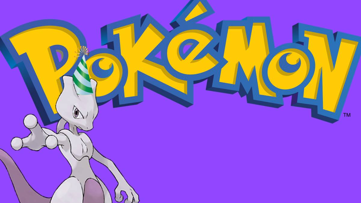 Mewtwo with party hat