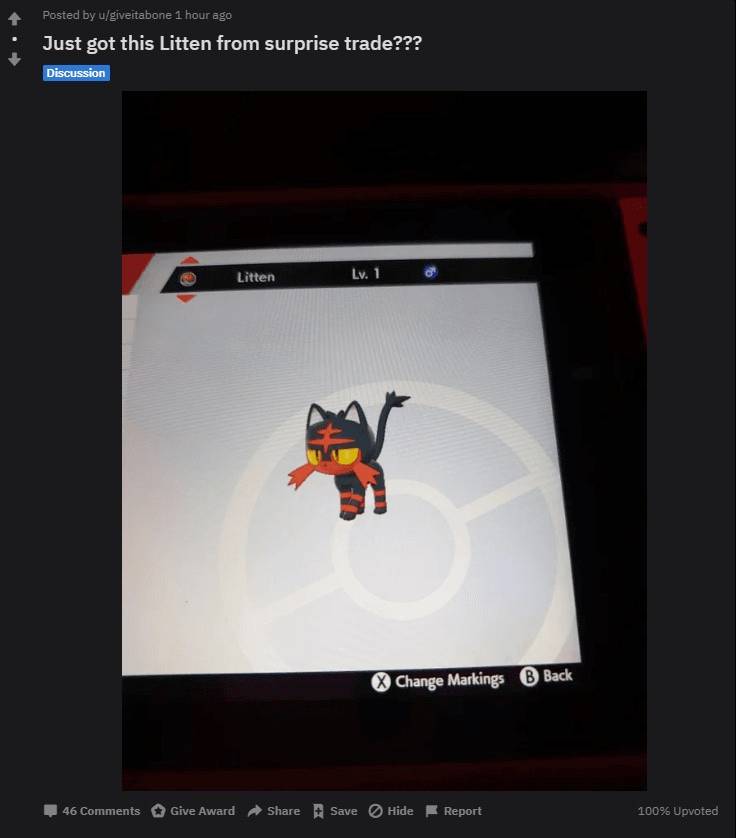 hacked surprise trade reddit post image