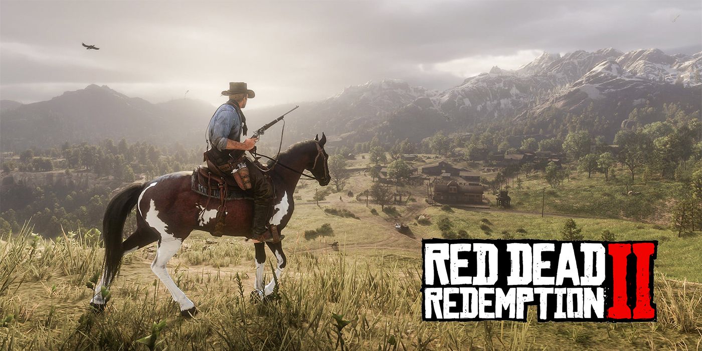Red Dead Arthur on horseback with gun