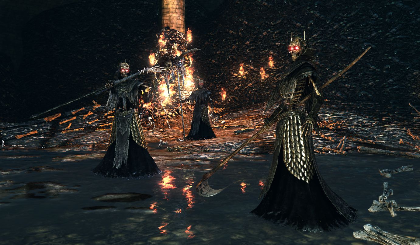 Skeleton Lords from Dark Souls 2 Scholar of the First Sin Boss