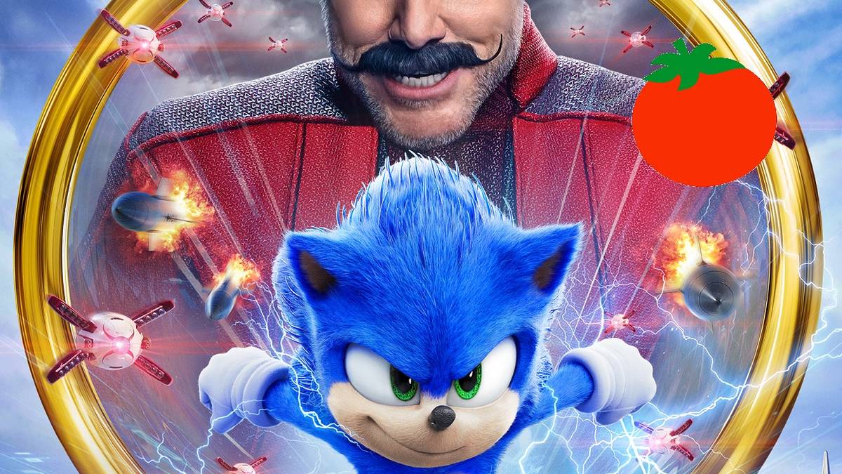 sonic poster with rotten tomatoes logo