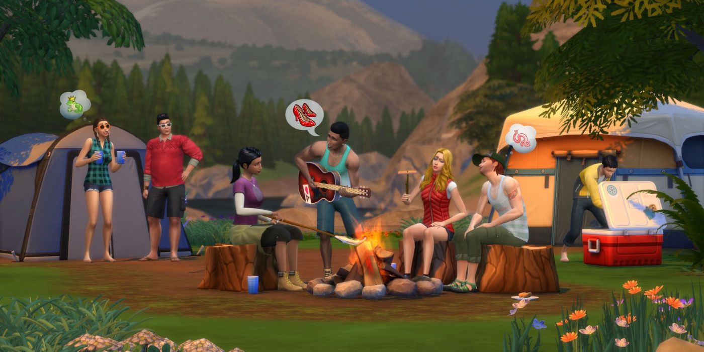 the sims 4 camp