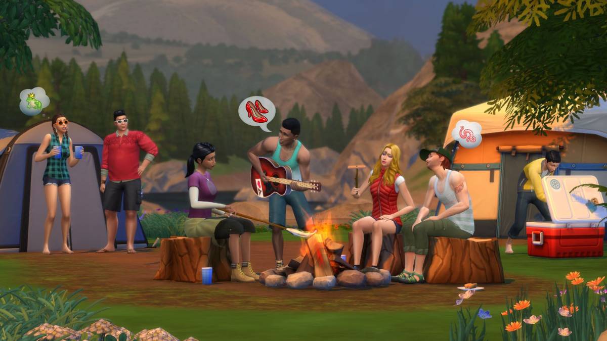 the sims 4 camp