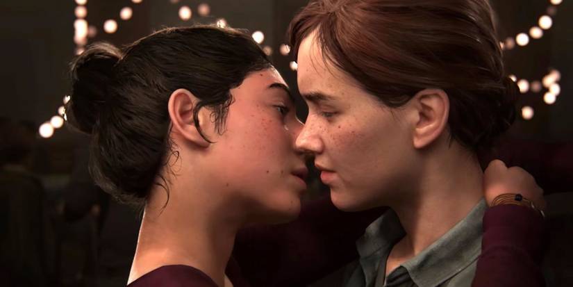 the last of us part 2 ellie kiss
