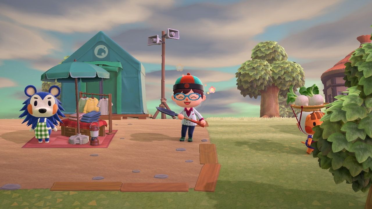 animal crossing new horizons able sisters town square