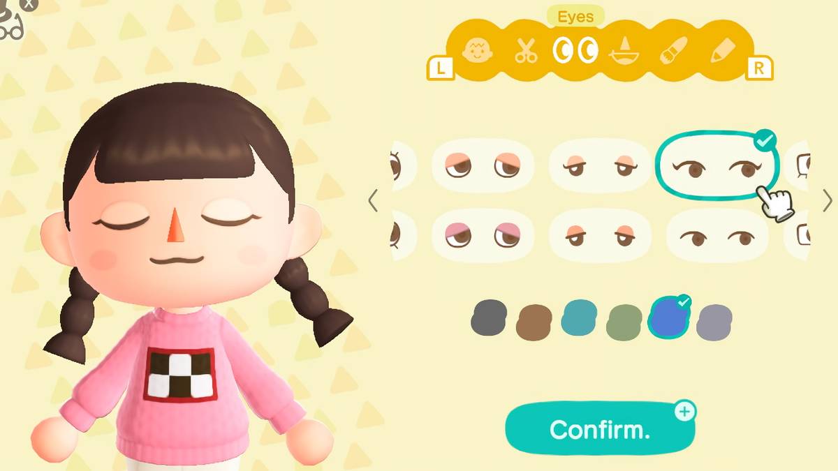 Animal Crossing New Horizons Character Customization
