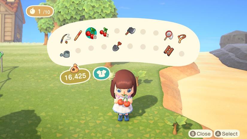 Animal Crossing New Horizons Eating Cherry