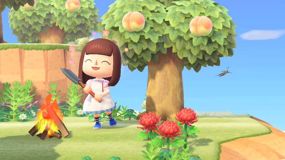 new horizons villager peach tree