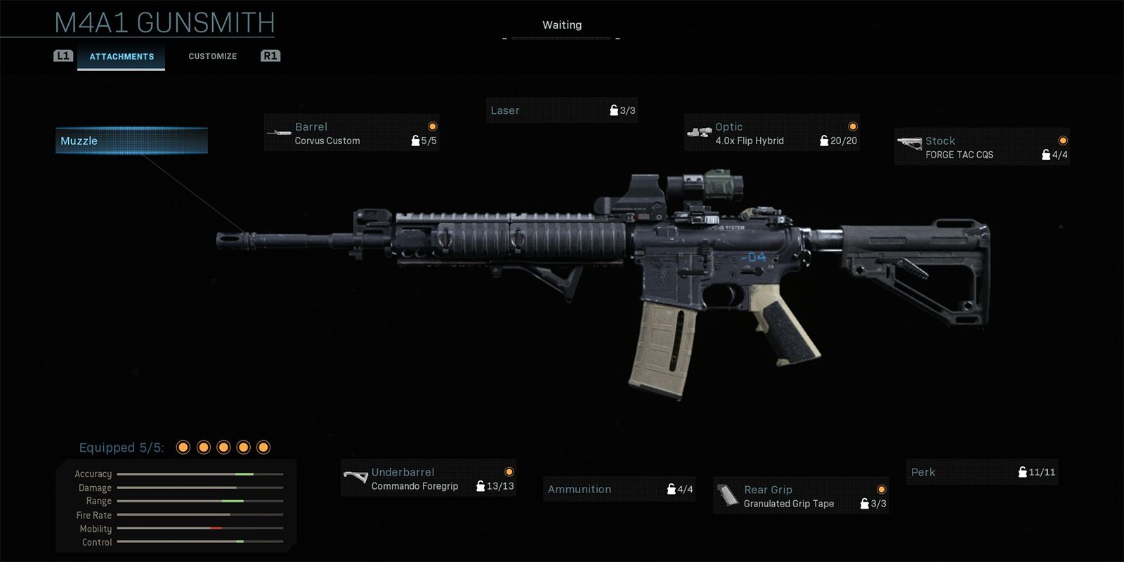 Call Of Duty Warzone M4A1 In Gunsmith