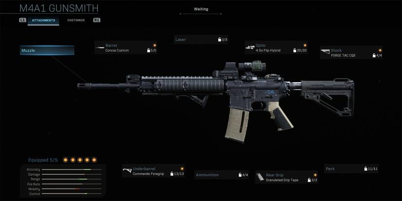 Call Of Duty Warzone M4A1 In Gunsmith