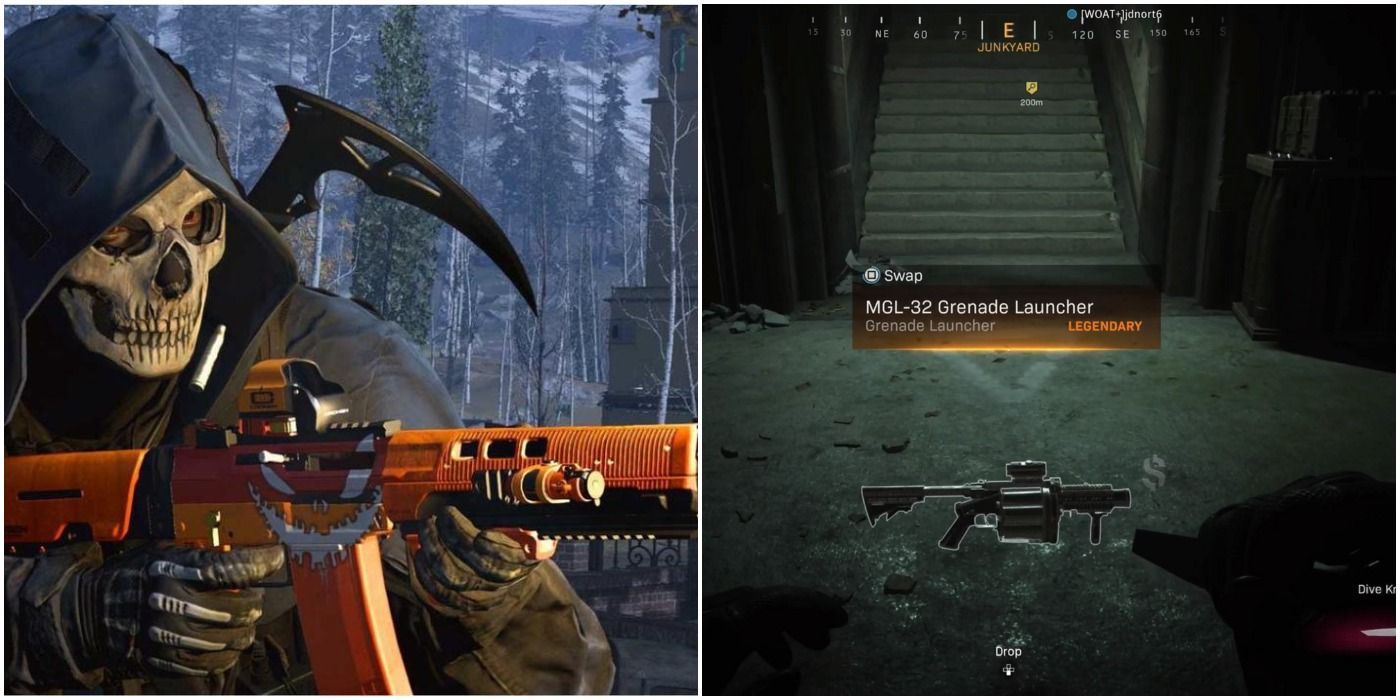 Call Of Duty Warzone Оружие Коллаж Гранатомет и R90