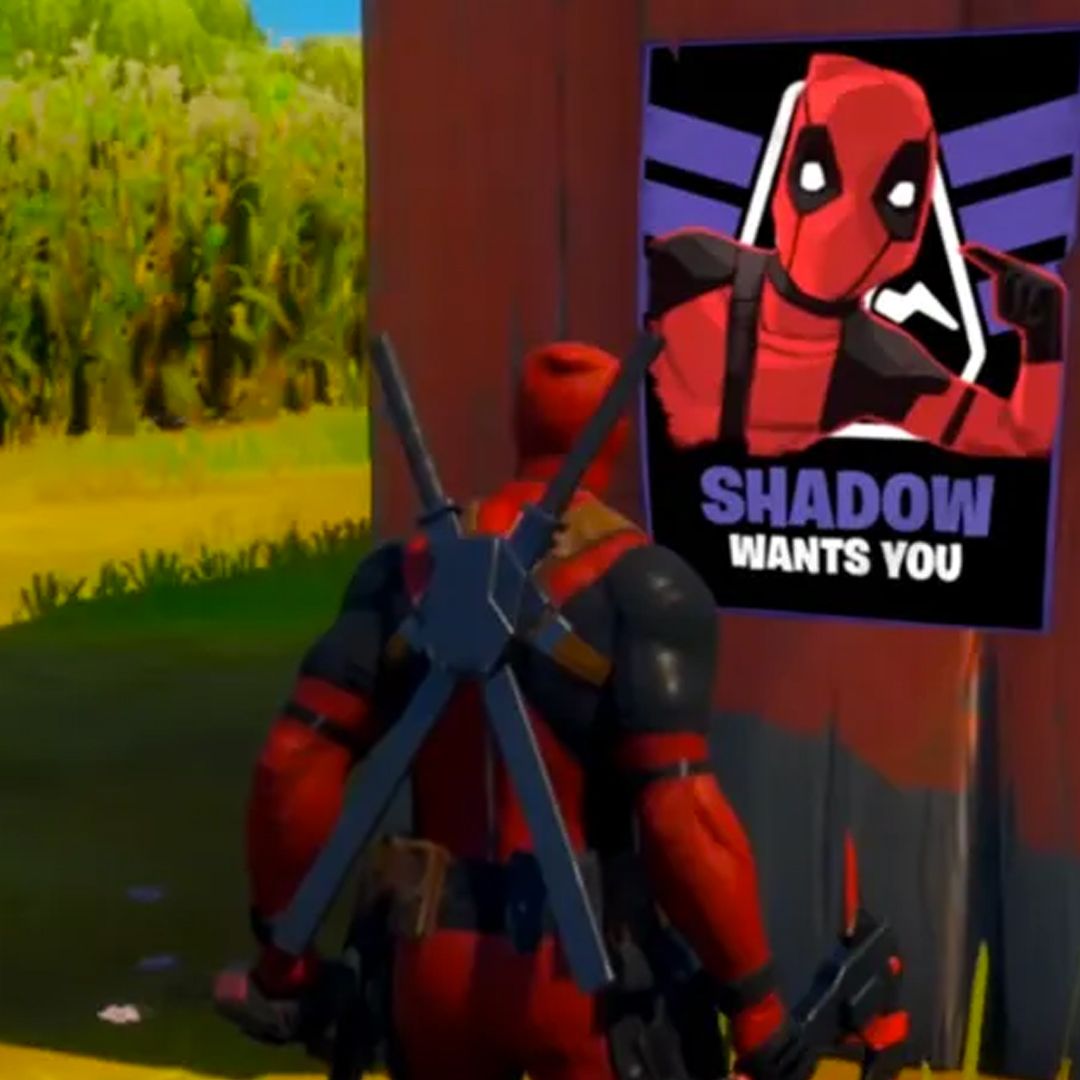 Where to find the first poster Deadpool Fortnite