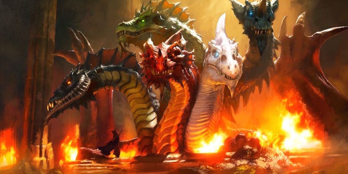 Tiamat from Dungeons and Dragons DND header image D&D