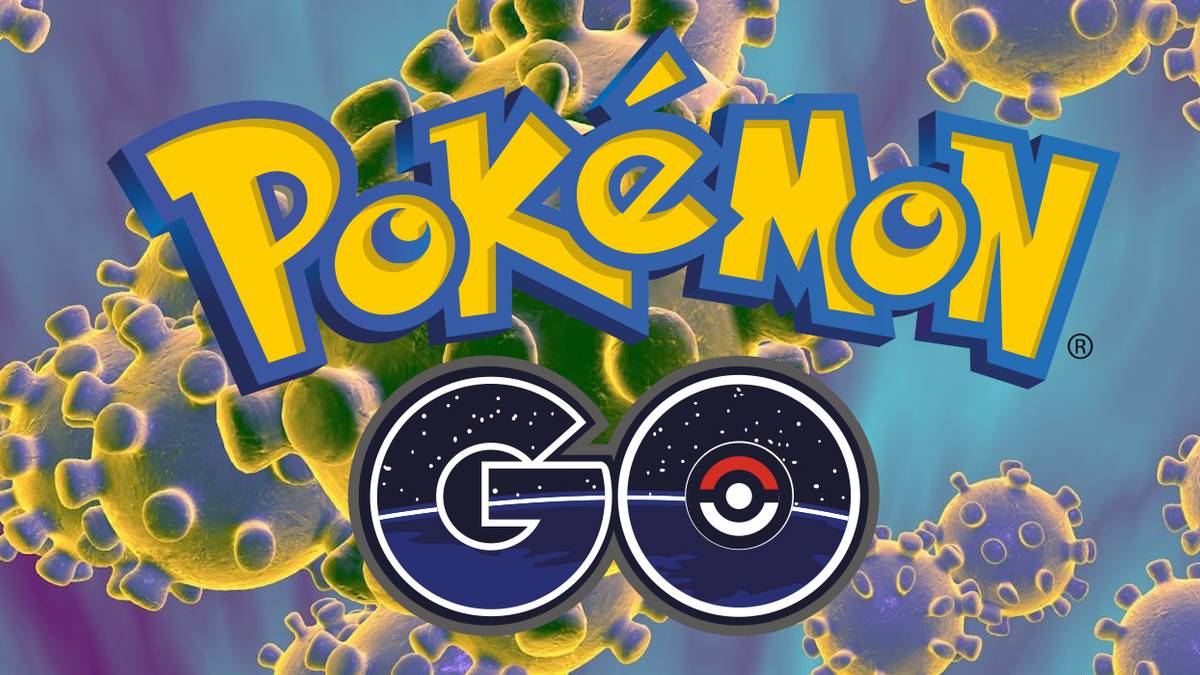 Pokemon Go Logo in front of Cornoavirus
