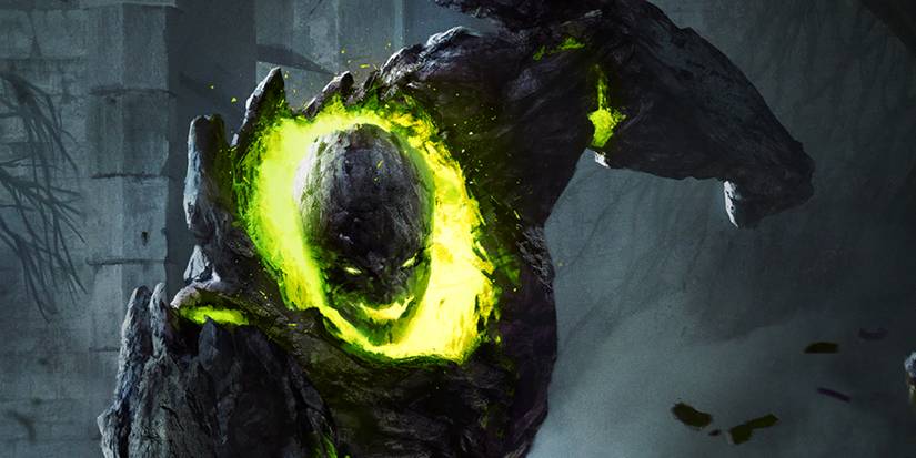 The Witcher 3: Gwent Art For A Golem