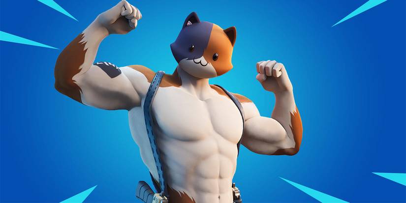 Meowscles fortnite skin closeup epic games