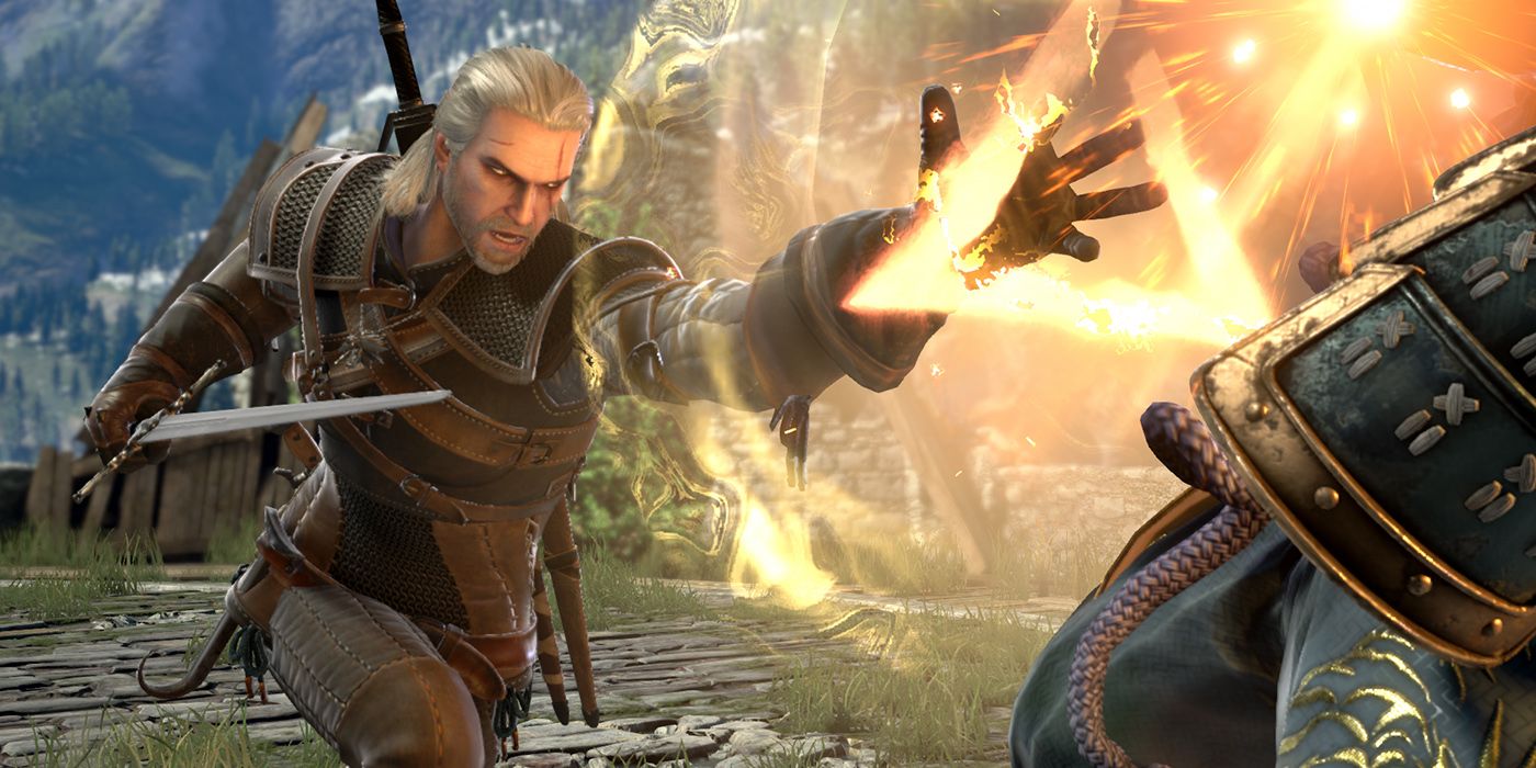 The Witcher 3: Geralt In Soul Calibur Using His Signs