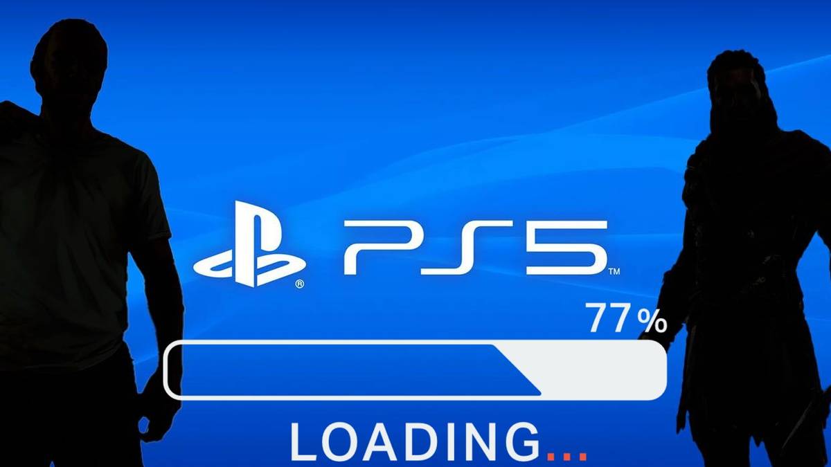 PS5 with loading bar
