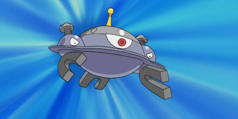 Magnezone charging toward its opponent 