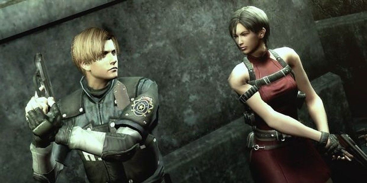 Leon and Ada with guns In Resident Evil The Darkside Chronices