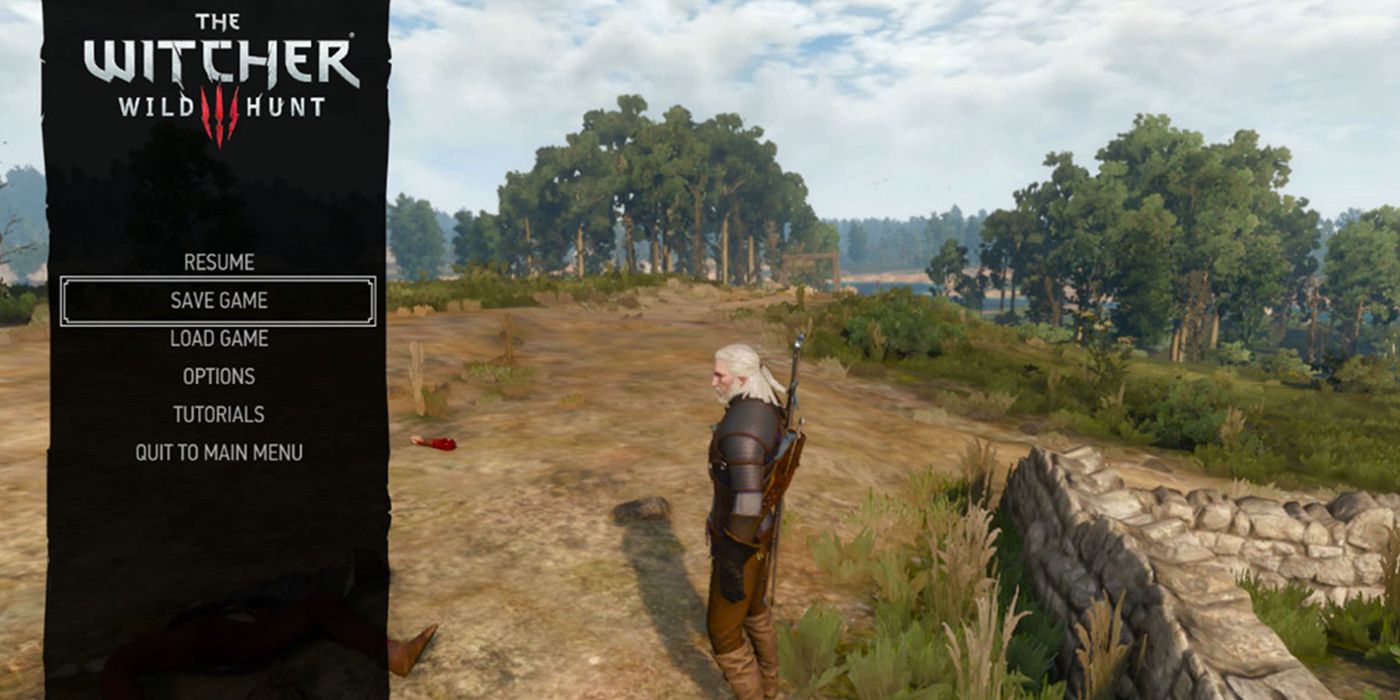 The Witcher 3: Pausing The Game To Save
