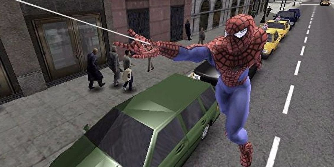 Screenshot Spider-Man 2 Spider-Man Swinging