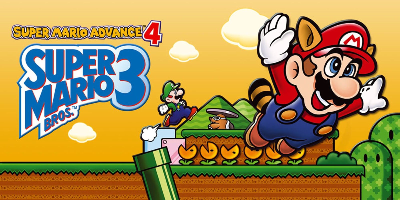 Super Mario Advance 4 key art with mario and luigi