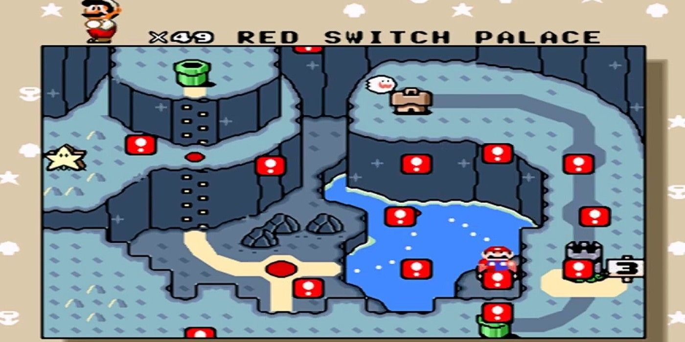 Red Switch Palace trigger in Super Mario World